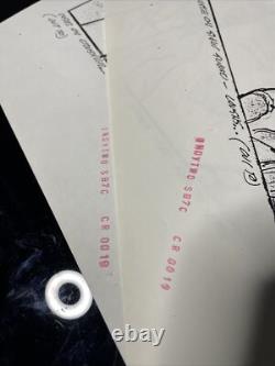 Indiana Jones Temple of Doom storyboard movie prop Spielberg Lucas STAR WARS