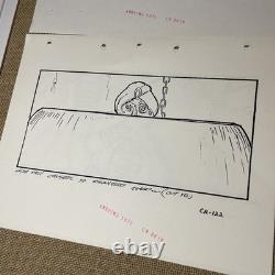 Indiana Jones Temple of Doom storyboard movie prop Spielberg Lucas STAR WARS