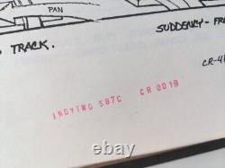 Indiana Jones Temple of Doom storyboard movie prop Spielberg Lucas STAR WARS