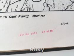 Indiana Jones Temple of Doom storyboard movie prop Spielberg Lucas STAR WARS