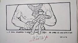 Indiana Jones Temple of Doom storyboard movie prop Spielberg Lucas STAR WARS