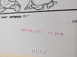 Indiana Jones Temple of Doom storyboard movie prop Spielberg Lucas STAR WARS