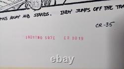 Indiana Jones Temple of Doom storyboard movie prop Spielberg Lucas STAR WARS