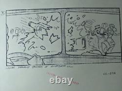 Indiana Jones Temple of Doom storyboard movie prop Spielberg Lucas STAR WARS