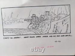 Indiana Jones Temple of Doom storyboard movie prop Spielberg Lucas STAR WARS