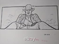 Indiana Jones Temple of Doom storyboard movie prop Spielberg Lucas STAR WARS