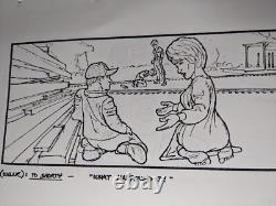 Indiana Jones Temple of Doom storyboard movie prop Spielberg Lucas STAR WARS