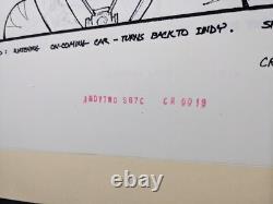 Indiana Jones Temple of Doom storyboard movie prop Spielberg Lucas STAR WARS