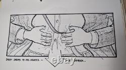 Indiana Jones Temple of Doom storyboard movie prop Spielberg Lucas STAR WARS