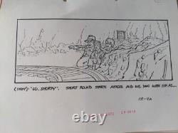 Indiana Jones Temple of Doom storyboard movie prop Spielberg Lucas STAR WARS