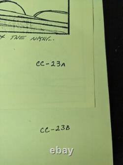 Indiana Jones Temple of Doom storyboard movie prop Spielberg Lucas STAR WARS