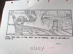 Indiana Jones Temple of Doom storyboard movie prop Spielberg Lucas STAR WARS