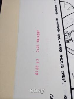 Indiana Jones Temple of Doom storyboard movie prop Spielberg Lucas STAR WARS