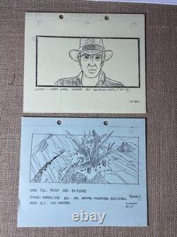 Indiana Jones Temple of Doom storyboards Movie prop George Lucas STAR WARS TD102