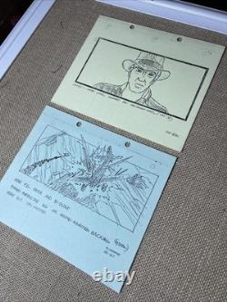 Indiana Jones Temple of Doom storyboards Movie prop George Lucas STAR WARS TD102