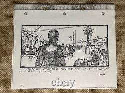 Indiana Jones Temple of Doom storyboards Movie prop George Lucas STAR WARS TD15