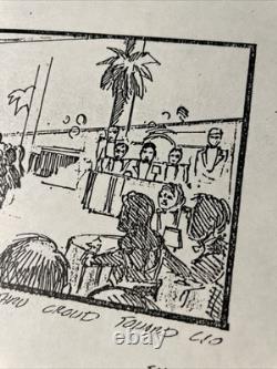 Indiana Jones Temple of Doom storyboards Movie prop George Lucas STAR WARS TD15