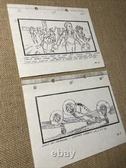 Indiana Jones Temple of Doom storyboards Movie prop George Lucas STAR WARS TD69 Indiana Jones Temple of Doom storyboards Movie prop George Lucas STAR WARS TD69