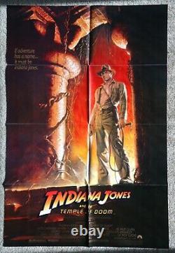 Indiana Jones & the Temple of Doom ADV Folded Official Original US One Sheet