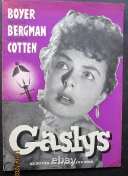 Ingrid Bergman Charles Boyer (gaslight) Original 1944 Euro Movie Program