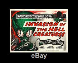 Invasion Of The Saucer Men / 1957 / A. I. P. / Uk Quad Original Poster Vg+/ Rare