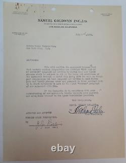J. J. Robbins, 1934 signed contract document Robbins Music Corporation