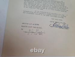 J. J. Robbins, 1934 signed contract document Robbins Music Corporation