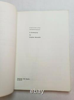 JACKNIFE / Stephen Metcalfe 1988 Screenplay, ROBERT DE NIRO troubled Vietnam vet