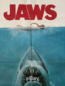 JAWS 1975 ORIGINAL 1 SHEET MOVIE POSTER 27x41