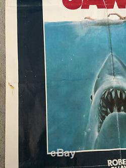 JAWS 1975 ORIGINAL 1 SHEET MOVIE POSTER 27x41