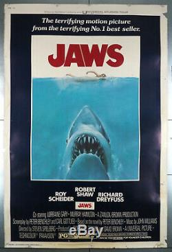 JAWS (1975) Original Universal Pictures inv no 28626 40x60 poster USED