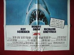 JAWS ORIGINAL MOVIE POSTER 27x41 1979 RE-RELEASE OF THE 1975 CLASSIC SPIELBERG