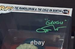 JOHN ROSENGRANT Signed THE Mandalorian & THE Child On Bantha FUNKO POP #416 STAR