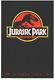 JURASSIC PARK MOVIE POSTER Original SS 27x40 Red Advance SPIELBERG Dinosaur 1993