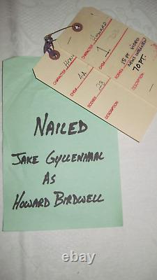 Jake Gyllenhaal Movie Wardrobe Screen Worn Tee Shirt From Nailed + Boxers Coa