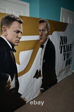 James Bond 007 No Time to Die Movie Banner 15 feet x 5' 10 Great Condition