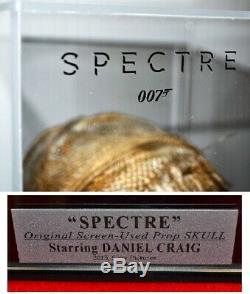James Bond 007 SPECTRE Skull DOD Prop, DANIEL CRAIG Signed Autograph, DVD + MORE