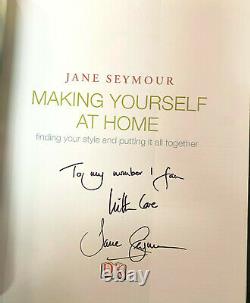 Jane Seymour Signed IP #1 Fan Making Yourself At Home Hardcover Book Authentic