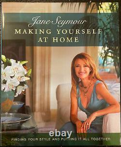 Jane Seymour Signed IP #1 Fan Making Yourself At Home Hardcover Book Authentic