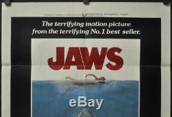 Jaws 1975 Original 27x41 Movie Poster Roy Scheider Robert Shaw Richard Dreyfuss