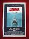 Jaws 1975 Original Movie Poster 1sh Vintage Steven Spielberg Halloween Shark Nm