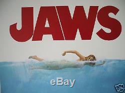 Jaws 1975 Original Movie Poster Insert Vintage Authentic Steven Spielberg Shark