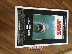 Jaws 1975 Original Movie Poster Vintage Authentic Steven Spielberg Shark Canvas