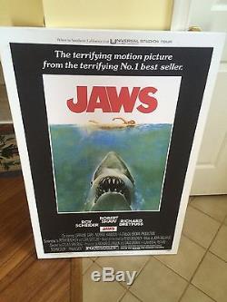 Jaws 1975 Original Movie Poster Vintage Authentic Steven Spielberg Shark Canvas