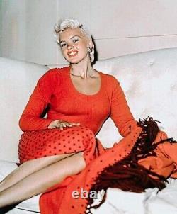 Jayne Mansfield Owned & Worn Red Angora Sweater from Stylist Sydney Guilaroff