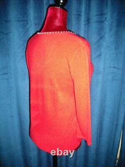Jayne Mansfield Owned & Worn Red Angora Sweater from Stylist Sydney Guilaroff