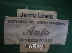 Jerry Lewis monogrammed silk shirts, made for and worn by Jerry Lewis