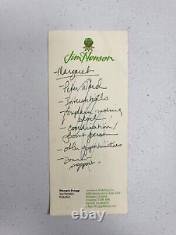 Jim Henson Productions, Inc. Memorabilia Handwritten Notes On The Muppets