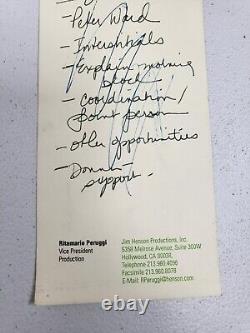 Jim Henson Productions, Inc. Memorabilia Handwritten Notes On The Muppets