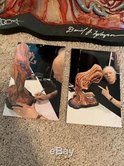 John Carpenter Signed 1982 The Thing Split Face Sculpture Prop Replica 1/1